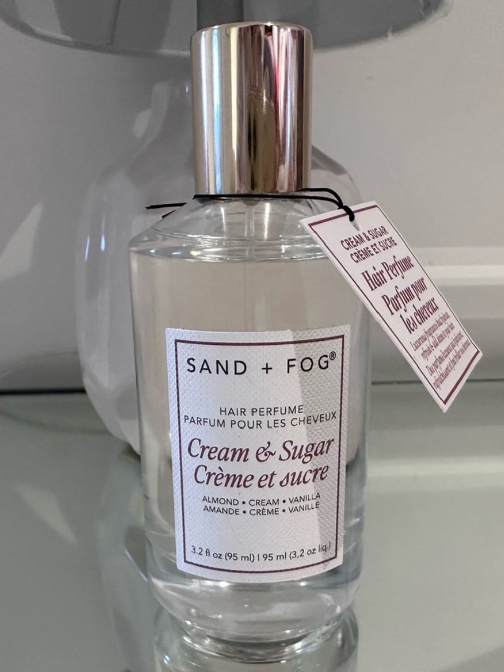 🤍 NWT Cream & Sugar Hair Perfume by Sand + Fog Cream Bottle